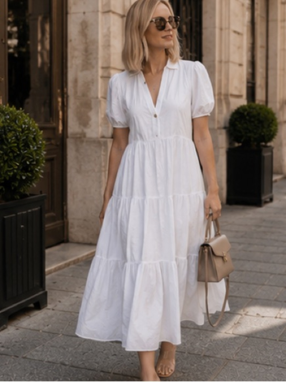 Zara  midi dress bloggers favorite - Picture 5 of 13